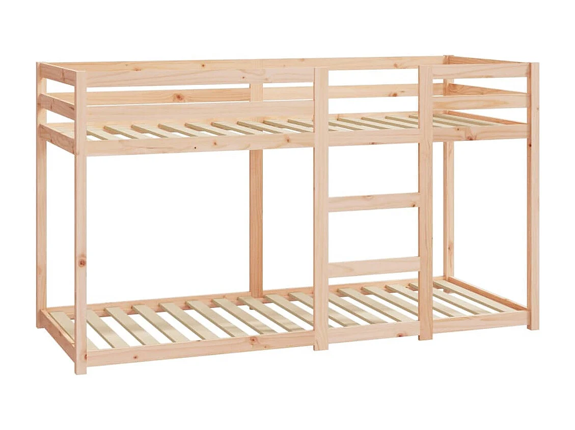 Lit simple-Lit superposé enfant sans matelas 75x190 cm bois de pin massif