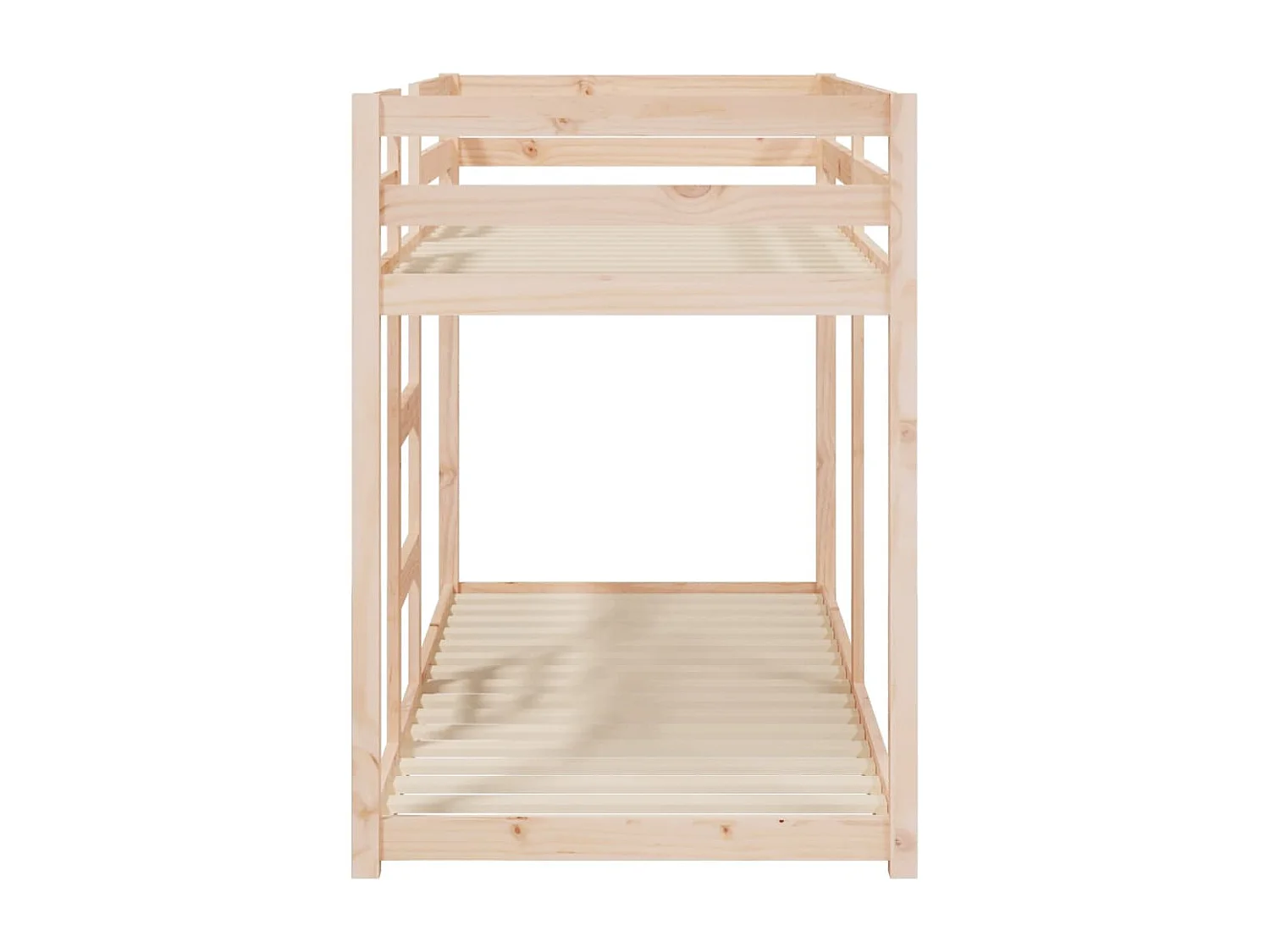 Lit simple-Lit superposé enfant sans matelas 75x190 cm bois de pin massif
