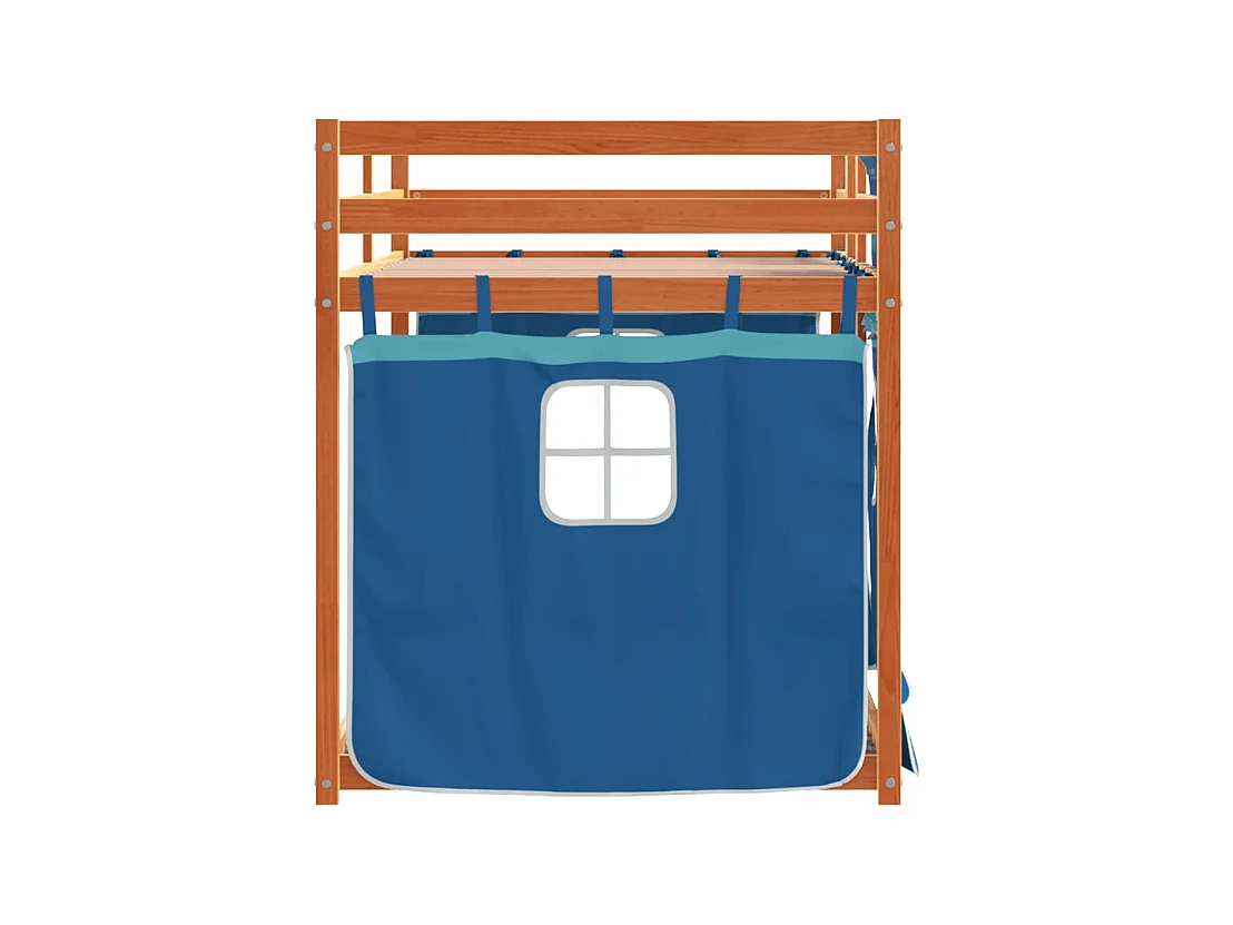 Lit simple-Lit superposé enfant sans matelas 90x190 cm bois de pin massif