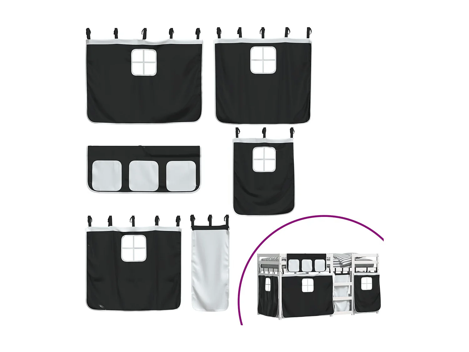 Lit simlpe-Lit superposé enfant-Cadre de lit sans matelas 90x200 cm bois de pin massif