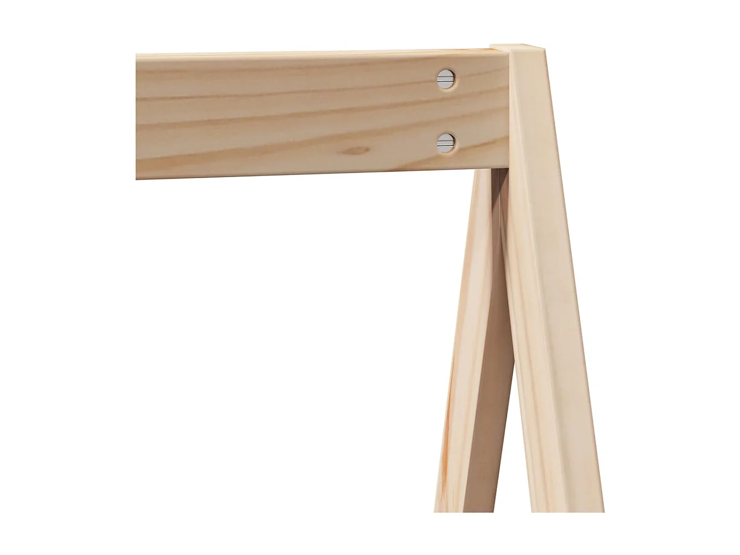 Bettgestell | Kinderbett | Hochbett mit Leiter und Dach 90x190 cm Massivholz Kiefer SHL918718