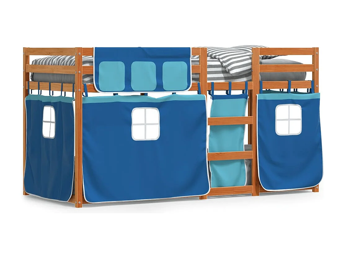 Lit simlpe-Lit superposé enfant-Cadre de lit sans matelas 90x200 cm bois de pin massif