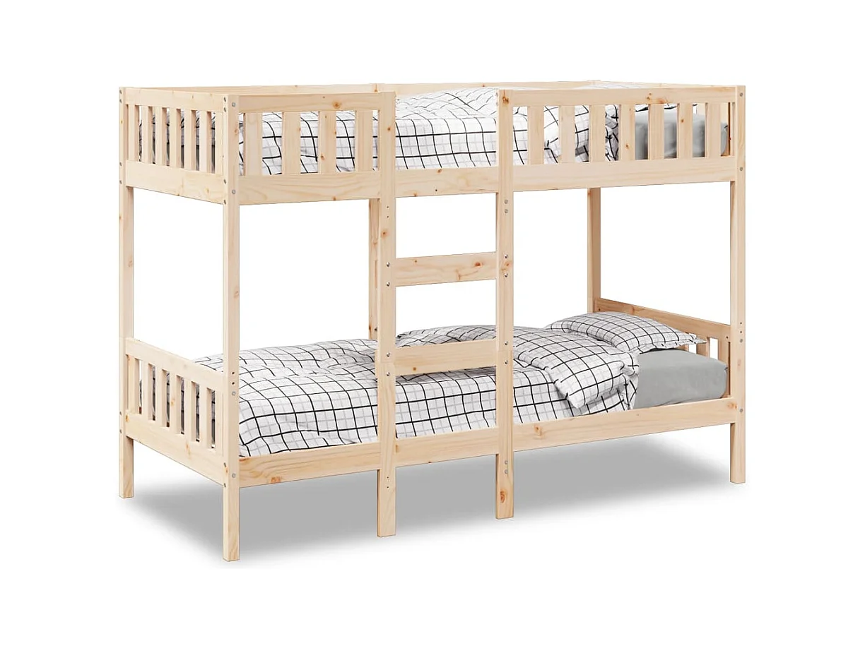 Lit simple-Lit superposé enfant 90x190 cm Bois de pin massif