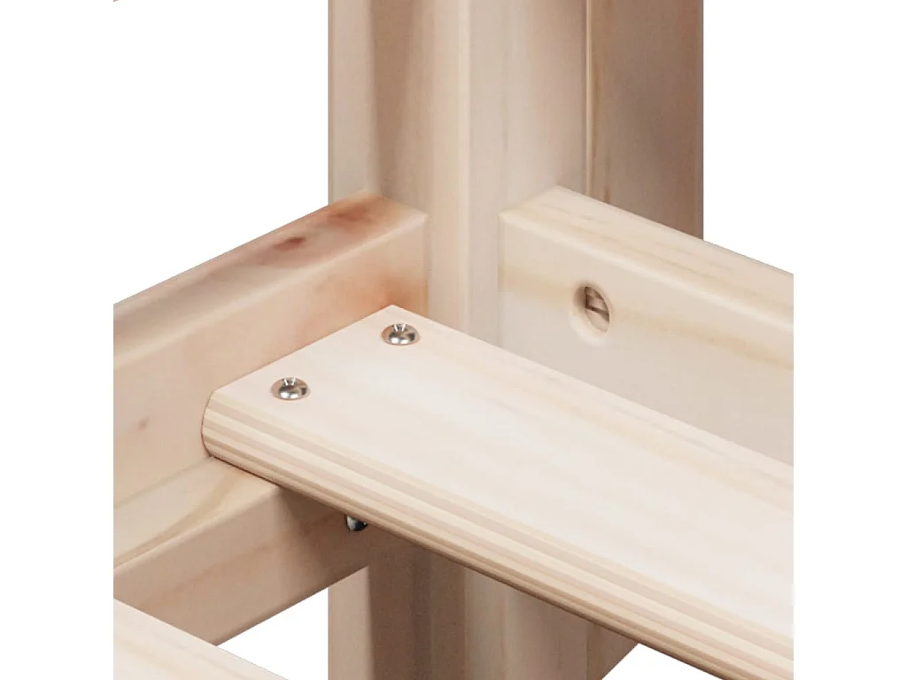 Lit simple-Lit superposé enfant sans matelas 90x190 cm bois de pin massif