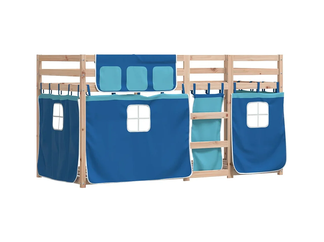 Lit simlpe-Lit superposé enfant-Cadre de lit sans matelas 90x200 cm bois de pin massif