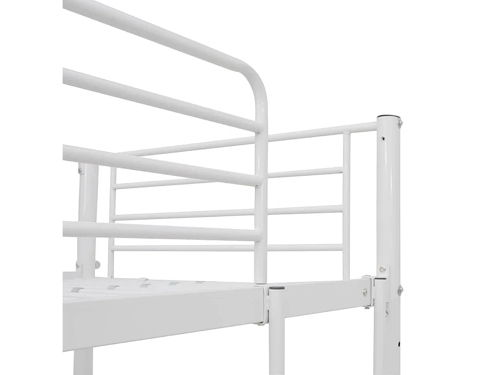 Beliche infantil com secretária 90x200cm metal branco SHL627156