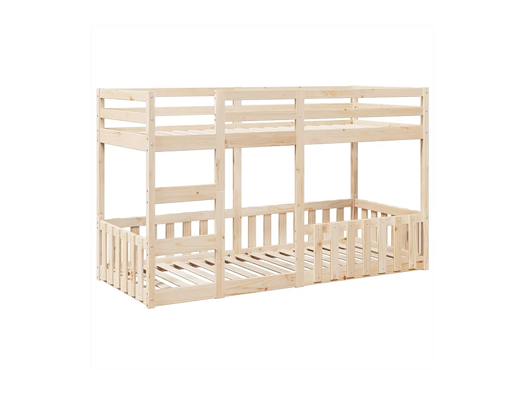 Lit simple-Lit superposé enfant 80x200 cm Bois de pin massif
