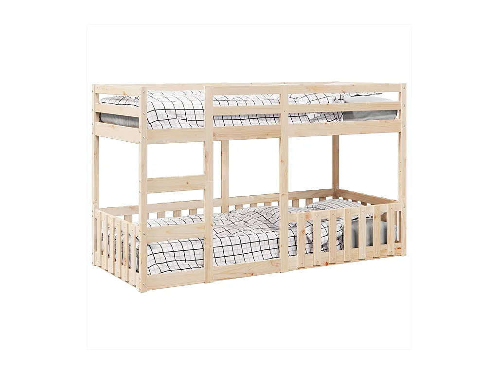 Lit simple-Lit superposé enfant 80x200 cm Bois de pin massif