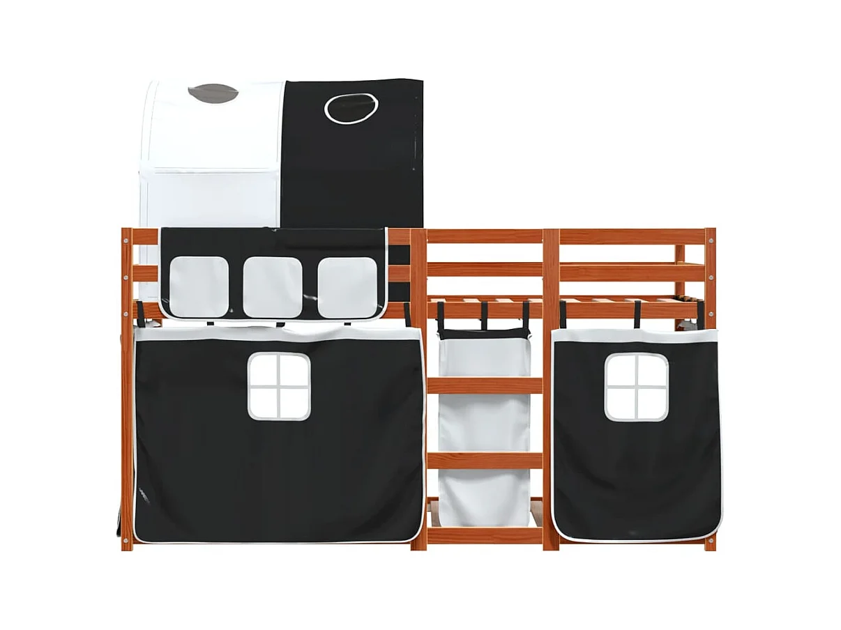 Lit simlpe-Lit superposé enfant-Cadre de lit sans matelas 90x200 cm bois de pin massif