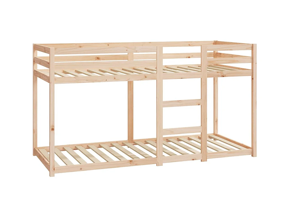 Lit simple-Lit superposé enfant sans matelas 80x200 cm bois de pin massif