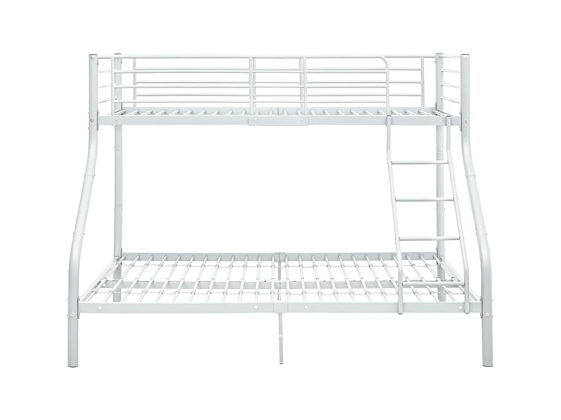 Lit adulte-Cadre de lit superposé sans matelas Blanc 140x200 cm/90x200 cm