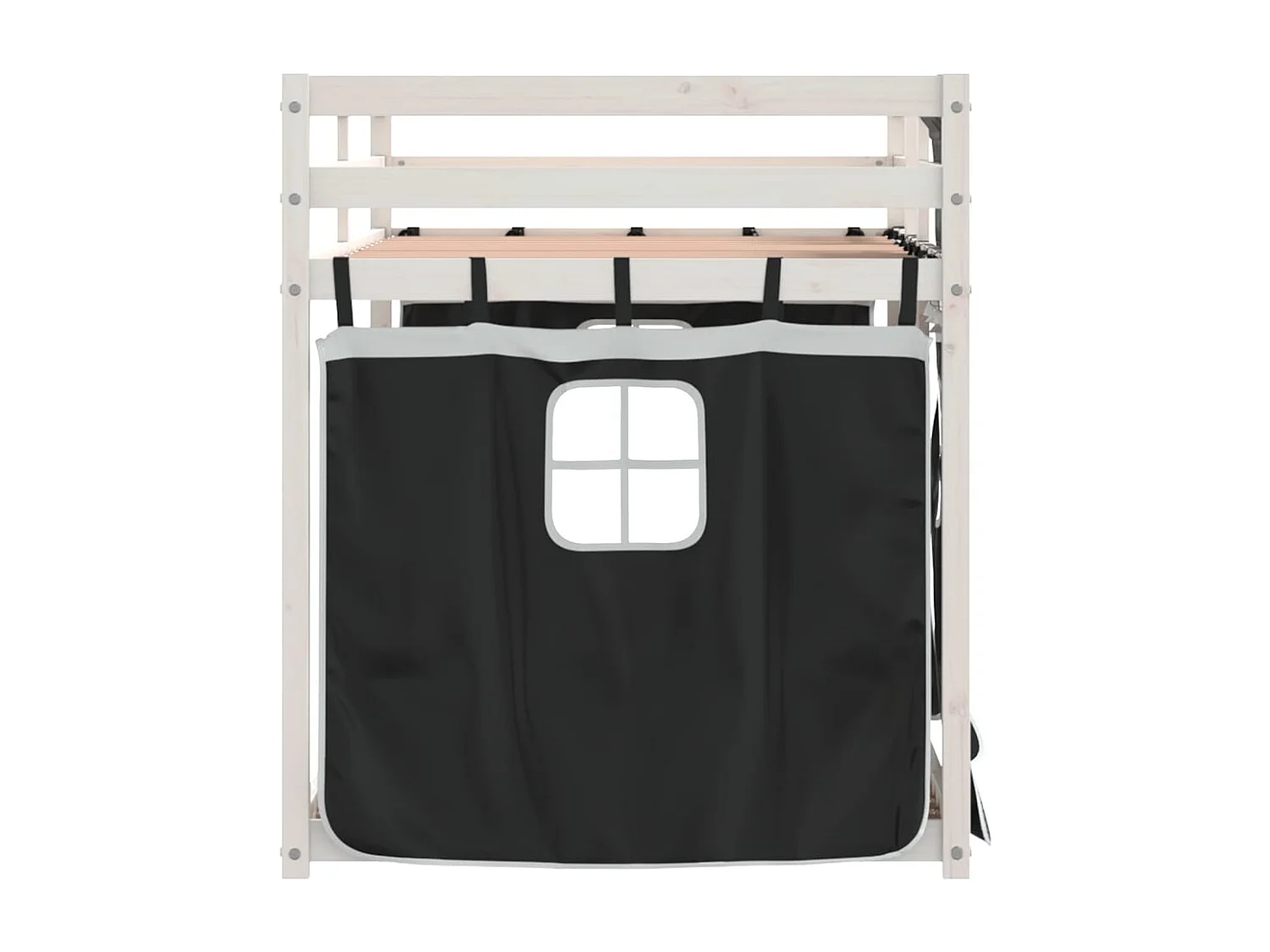 Lit simple-Lit superposé enfant sans matelas 80x200 cm bois de pin massif