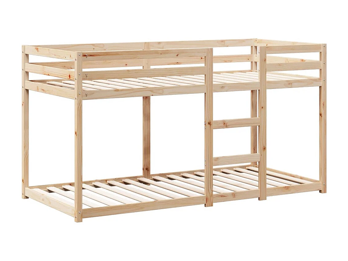 Lit simple-Lit superposé enfant sans matelas 75x190 cm bois de pin massif