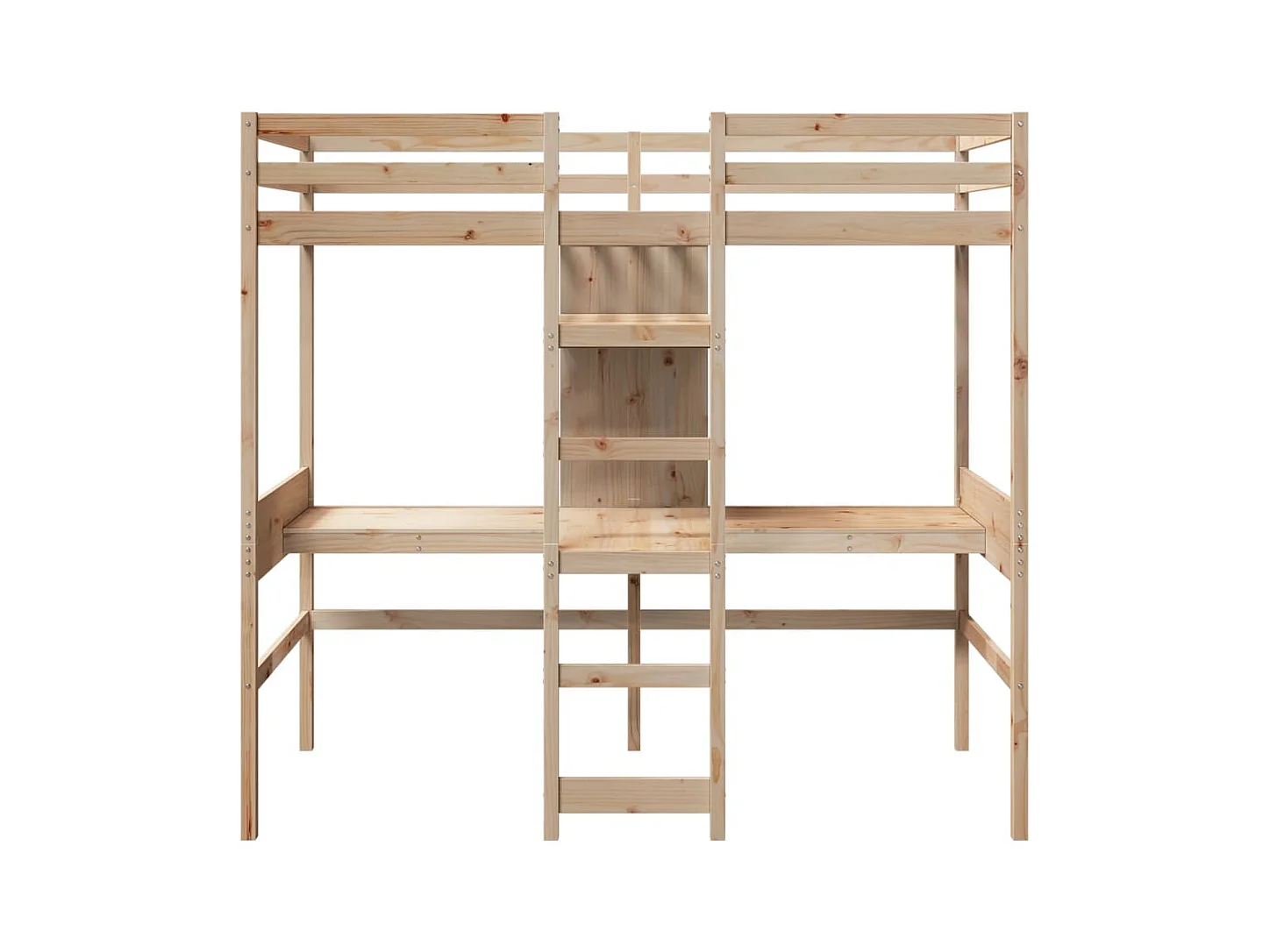 Lit simple-Lit adulte-Cadre de lit superposé sans matelas 75x190cm bois de pin massif