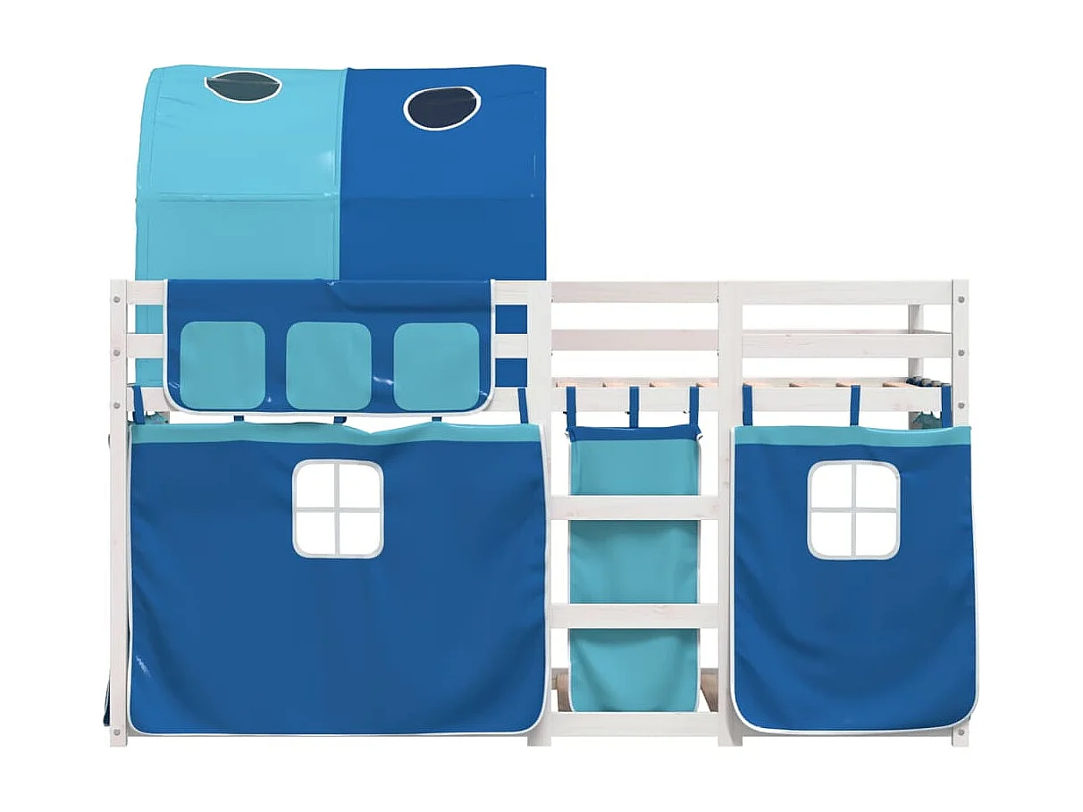 Lit simple-Lit superposé enfant sans matelas 90x190 cm bois de pin massif