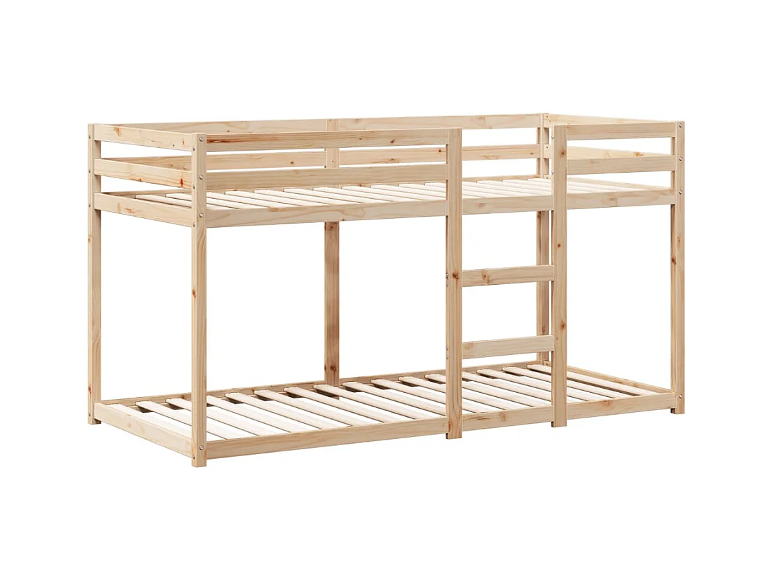 Lit simple-Lit superposé enfant sans matelas 80x200 cm bois de pin massif