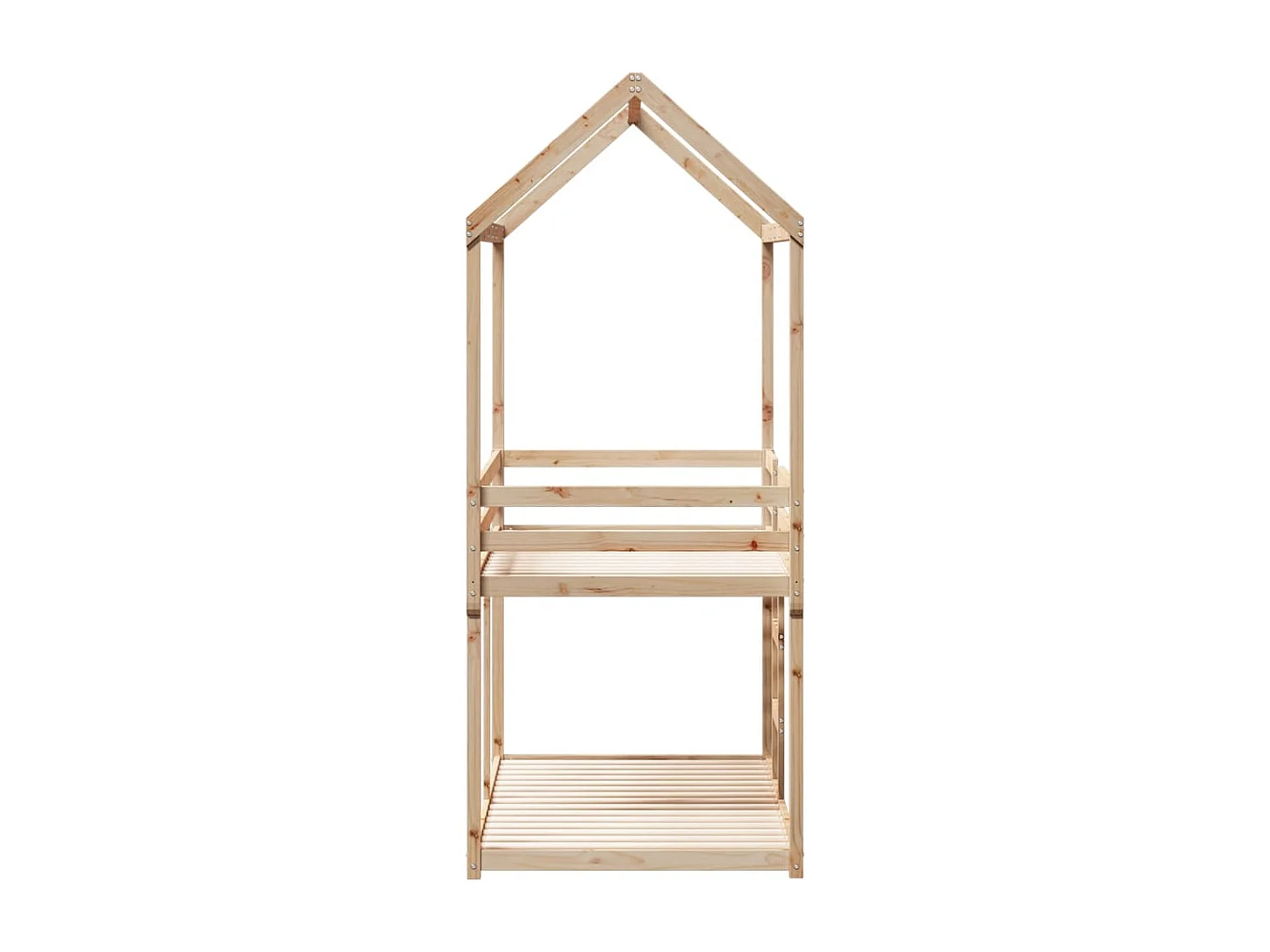 Lit simple-Lit superposé enfant sans matelas 80x200 cm bois de pin massif