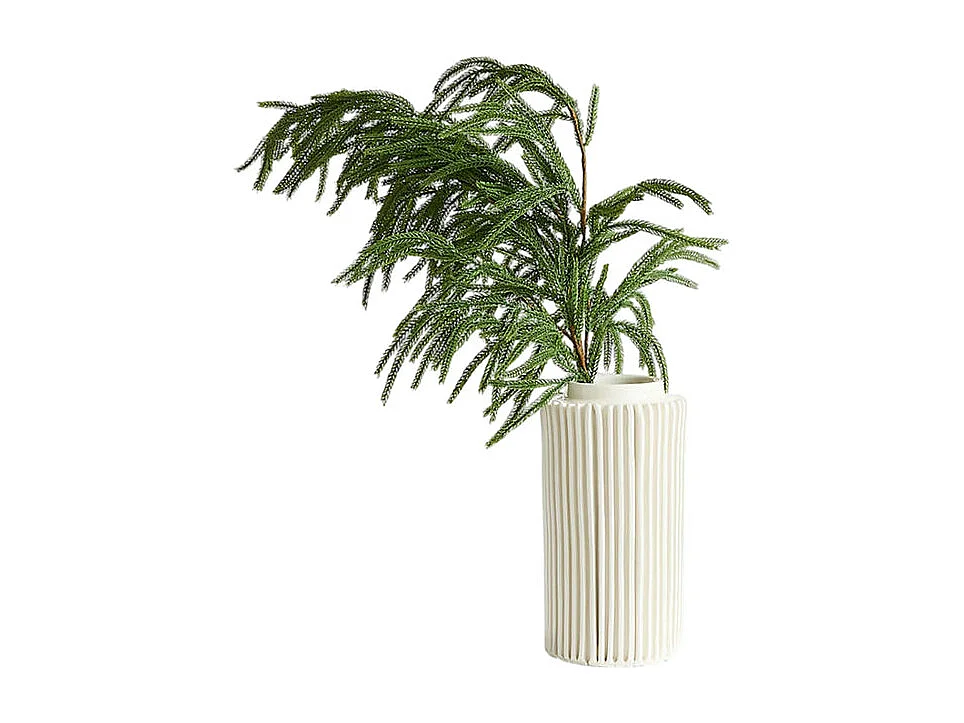 Galho de pinheiro Norfolk verde "Lian" em PE com efeito Real Touch, 90 cm