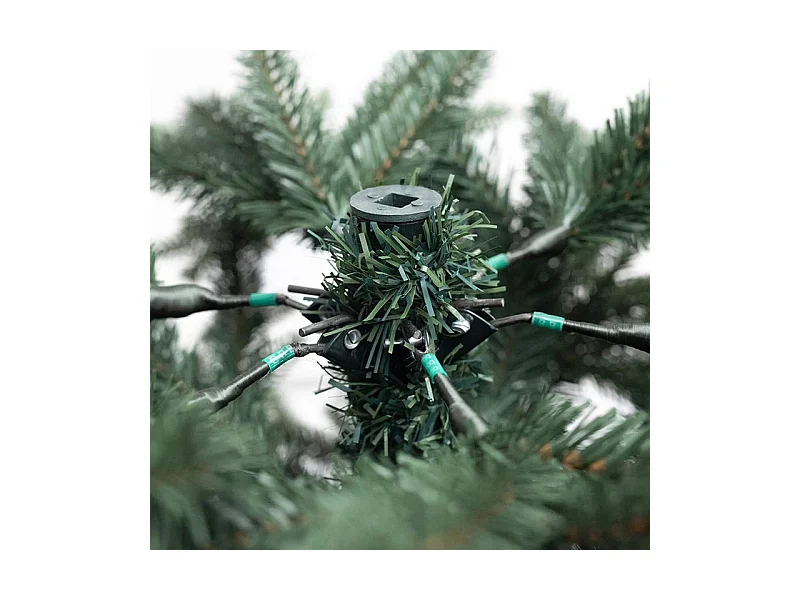 Albero di Natale Slim "Kenny" in PE effetto Real Touch + PVC di altissima qualità cm 180h