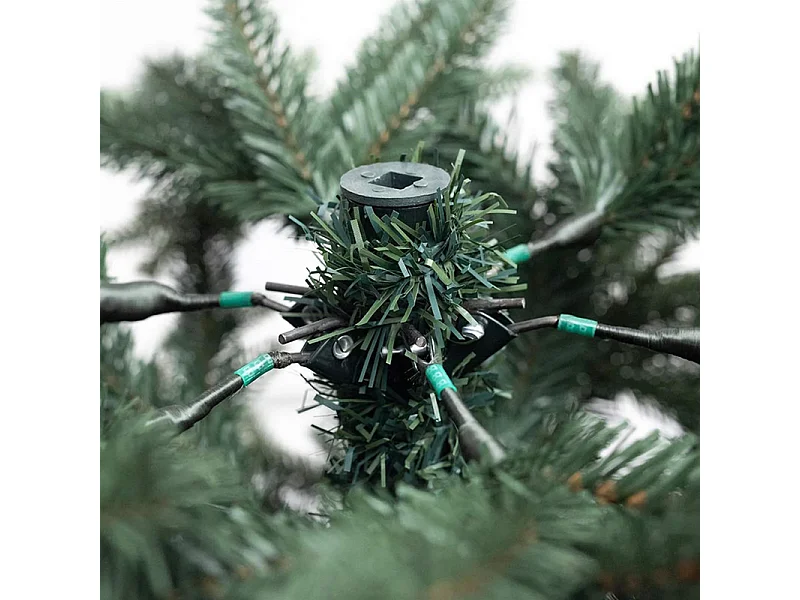 Albero di Natale Slim "Kenny" in PE effetto Real Touch + PVC di altissima qualità cm 180h