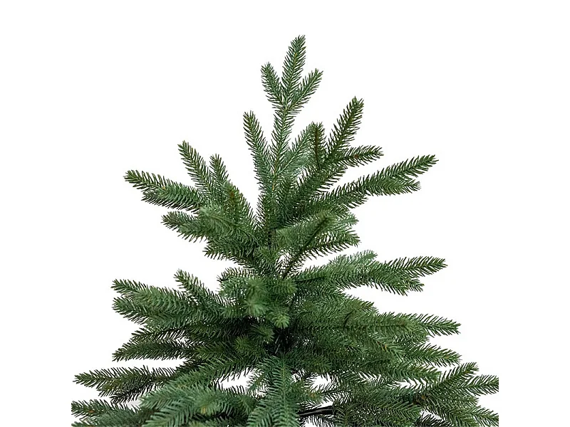 Sapin de Noël mince "Kenny" en PE avec effet Real Touch + PVC de la plus haute qualité, 210 cm de hauteur.