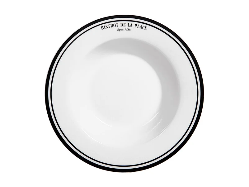 Assiette creuse Bistrot 22 cm (lot de 6)