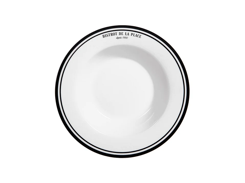 Assiette creuse Bistrot 22 cm (lot de 6)
