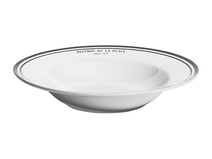 Assiette creuse Bistrot 22 cm (lot de 6)