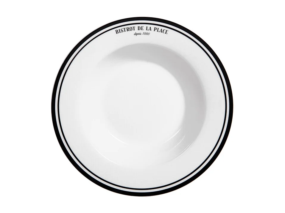 Assiette creuse Bistrot 22 cm (lot de 6)