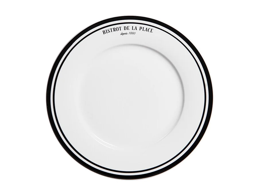 Assiette à dessert Bistrot 21 cm (lot de 6)