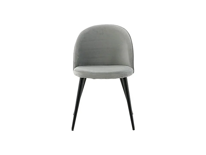 Skagen chaise de salle à manger velours gris,noir.
