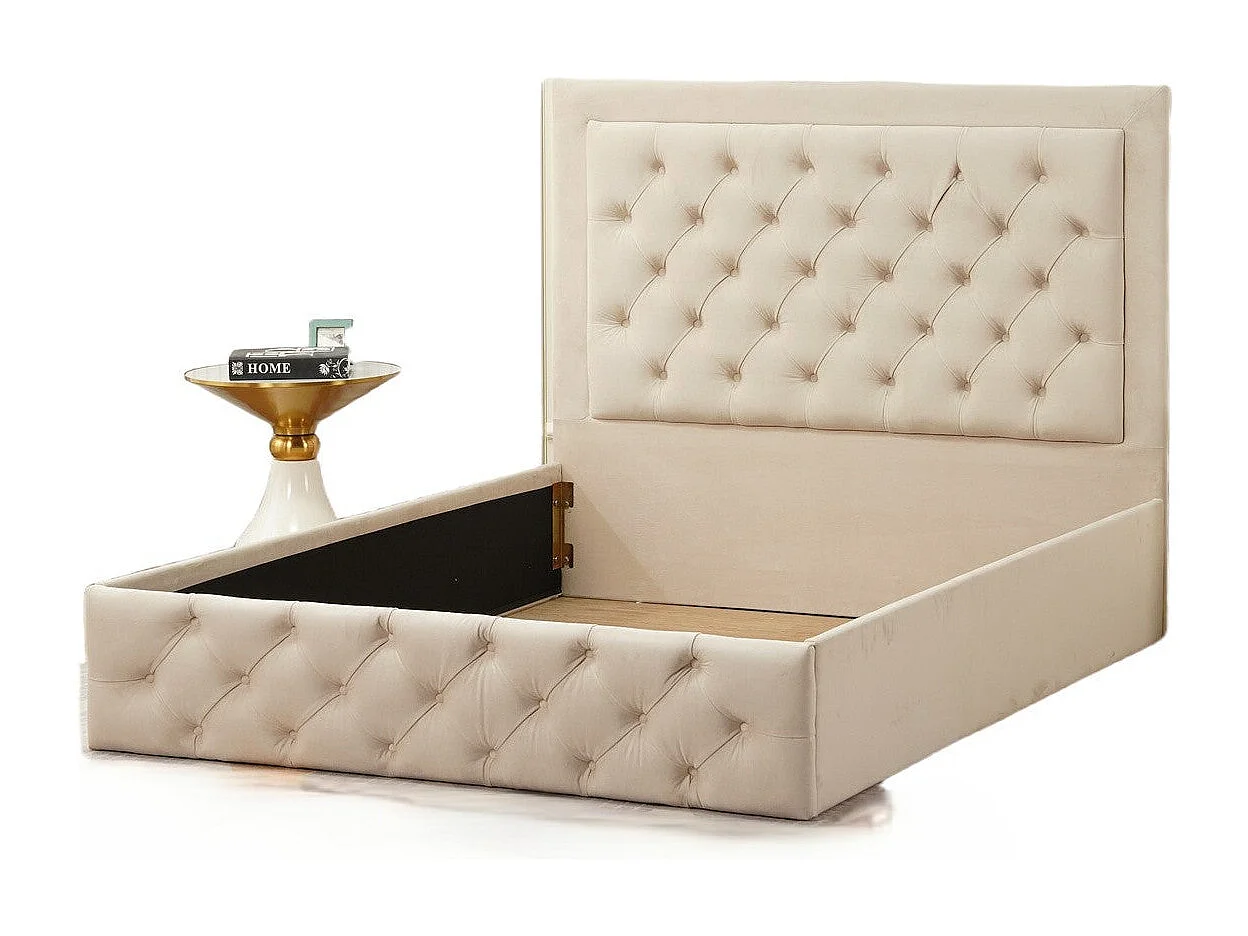 Cadre de lit ROMA velours 140x190cm