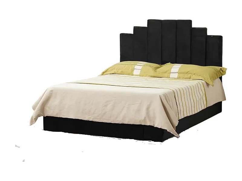 Cadre de lit PIANO velours 160x200 cm