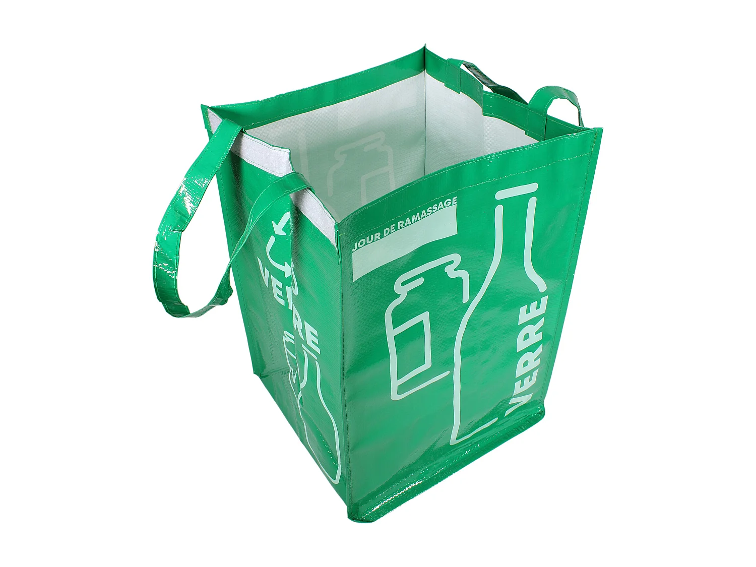 Lot de 3 sacs de tri pour papier et carton en plastique - 28.5 x 27.5 cm