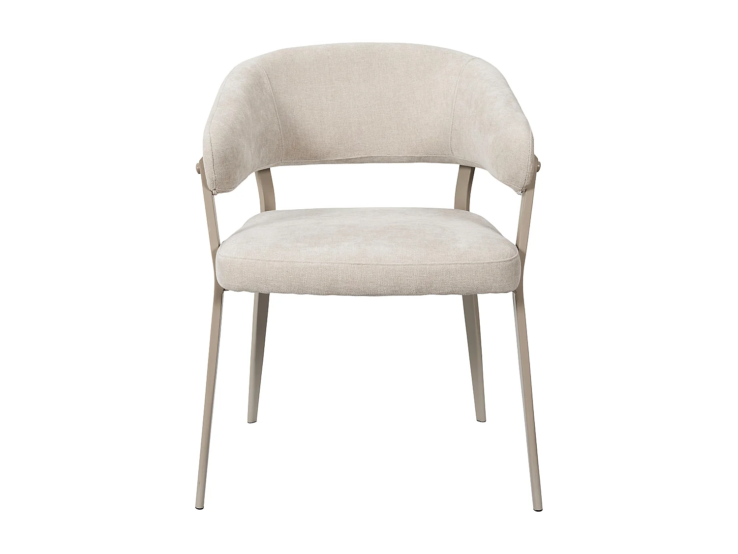 Fauteuil Emilia Beige - Lot De 2 Beige