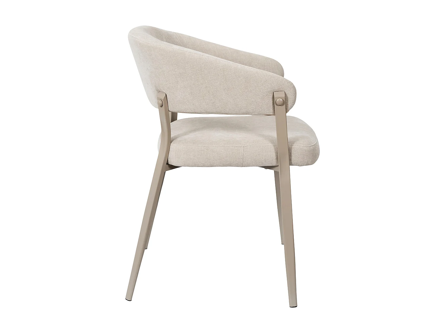 Fauteuil Emilia Beige - Lot De 2 Beige