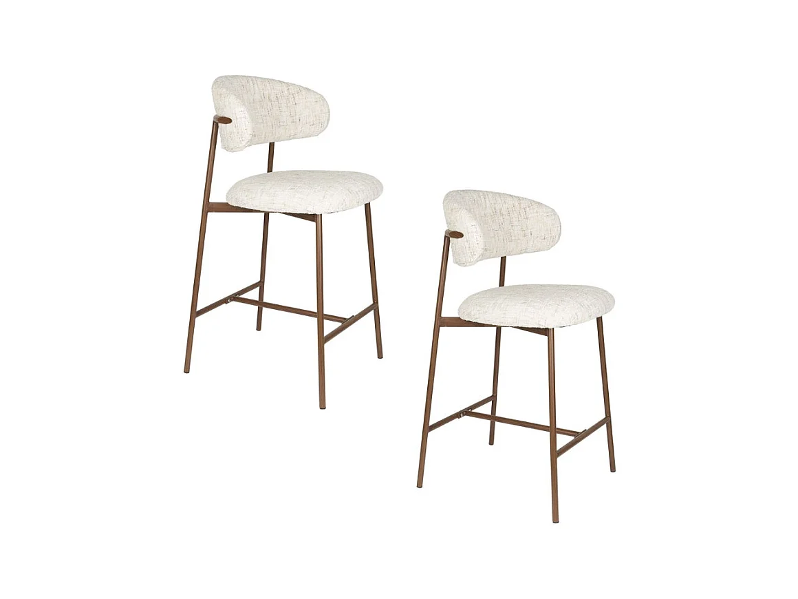Tabouret tissu Claes 65 cm