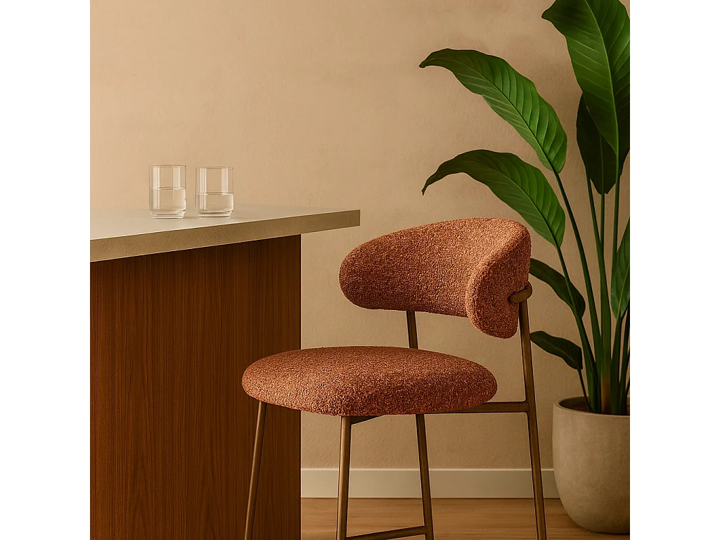 Tabouret tissu Claes 65 cm