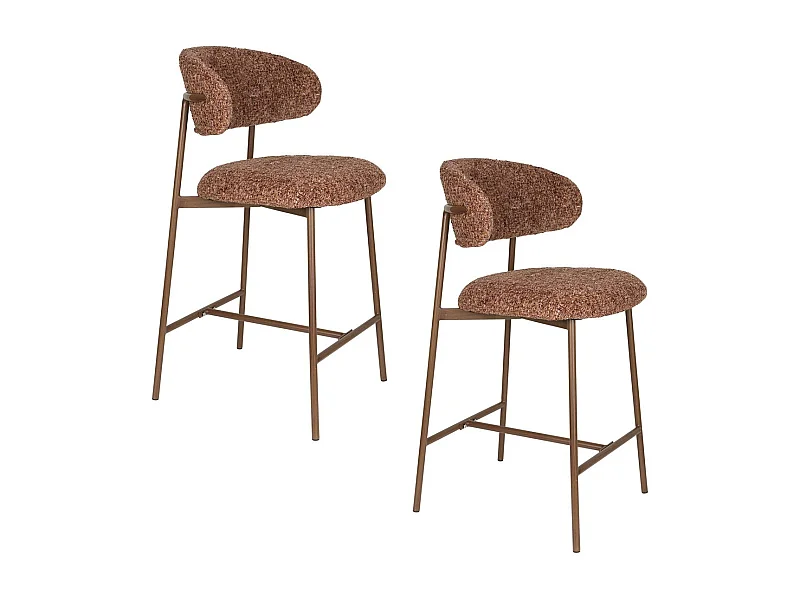 Tabouret tissu Claes 65 cm