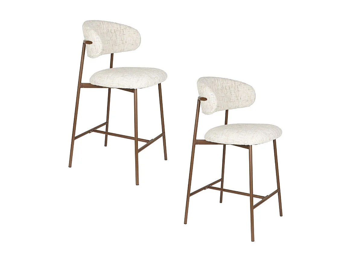Tabouret tissu Claes 65 cm