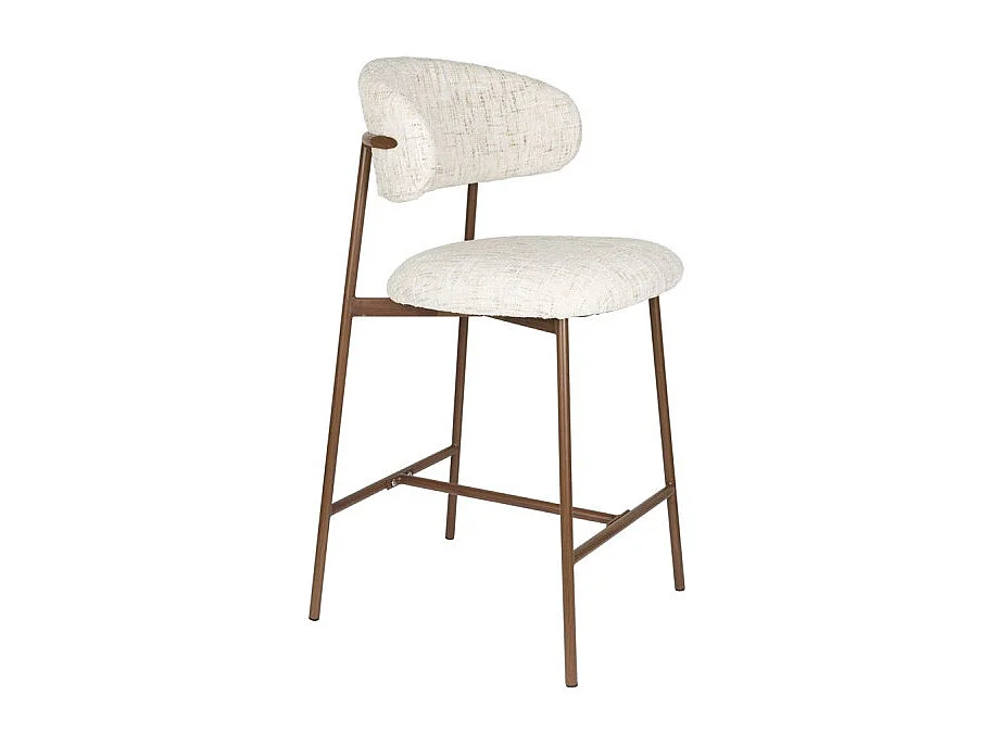 Tabouret tissu Claes 65 cm