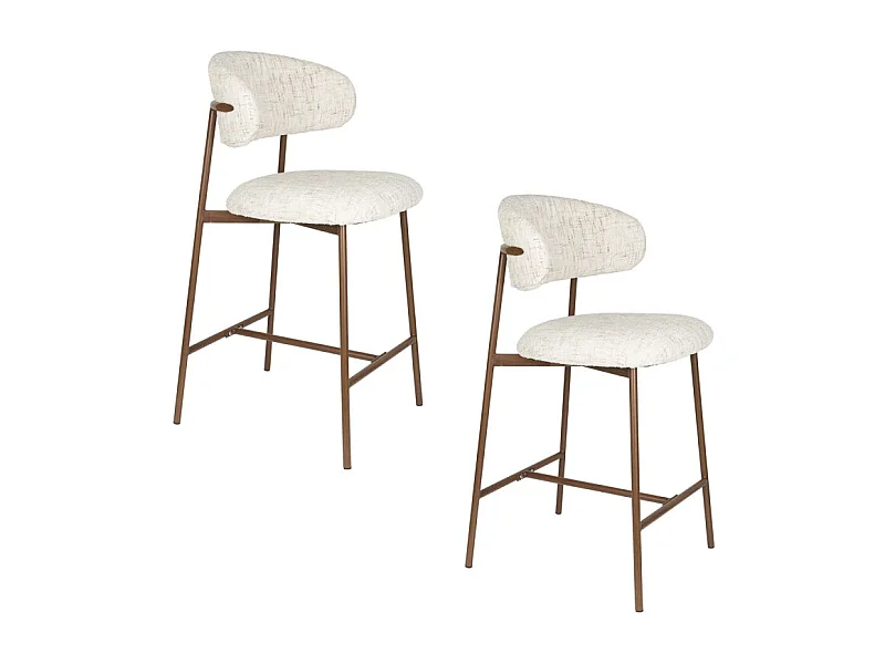 Tabouret tissu Claes 65 cm