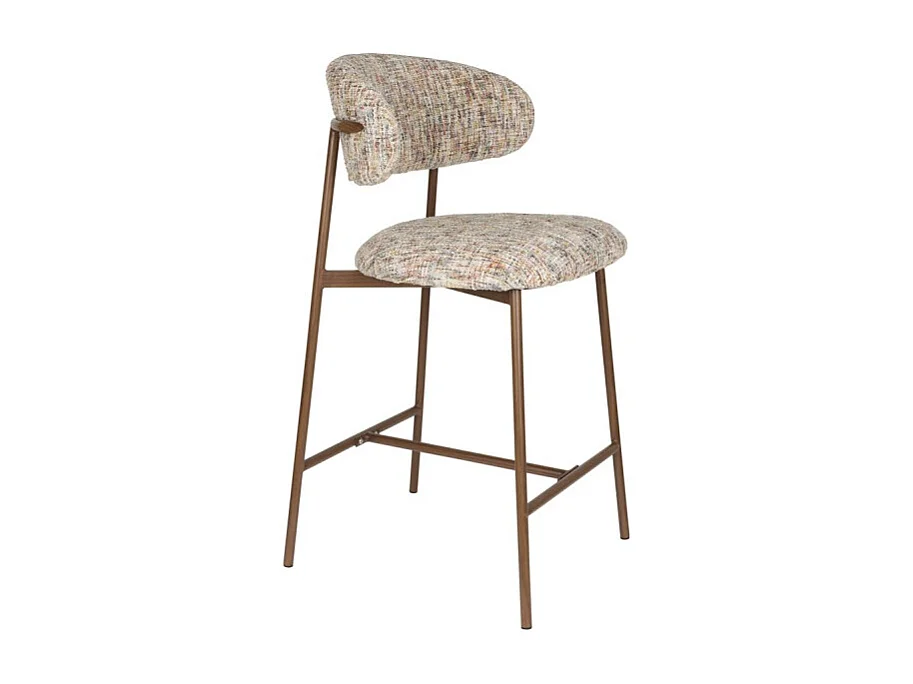 Tabouret tissu Claes 65 cm