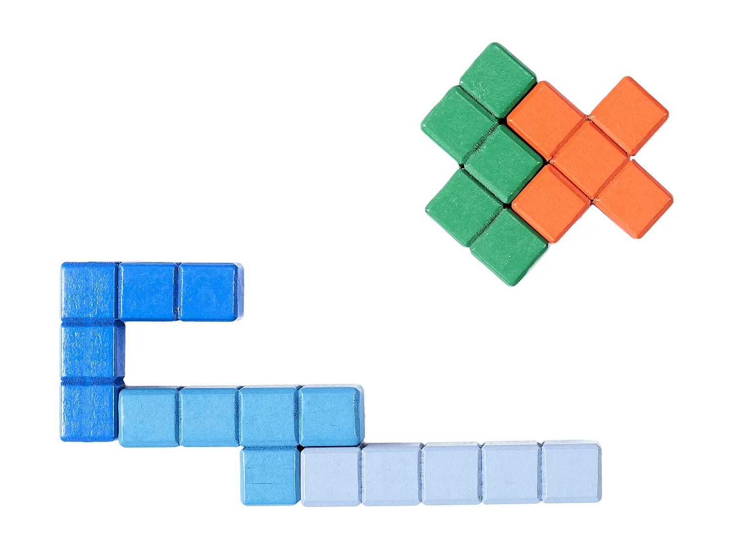 Puzzle En Bois Multi Forme2 Multicolore