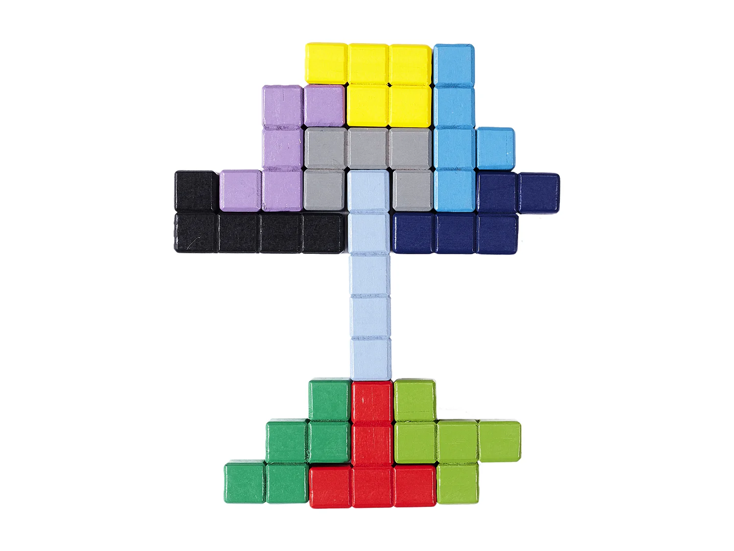 Puzzle En Bois Multi Forme2 Multicolore