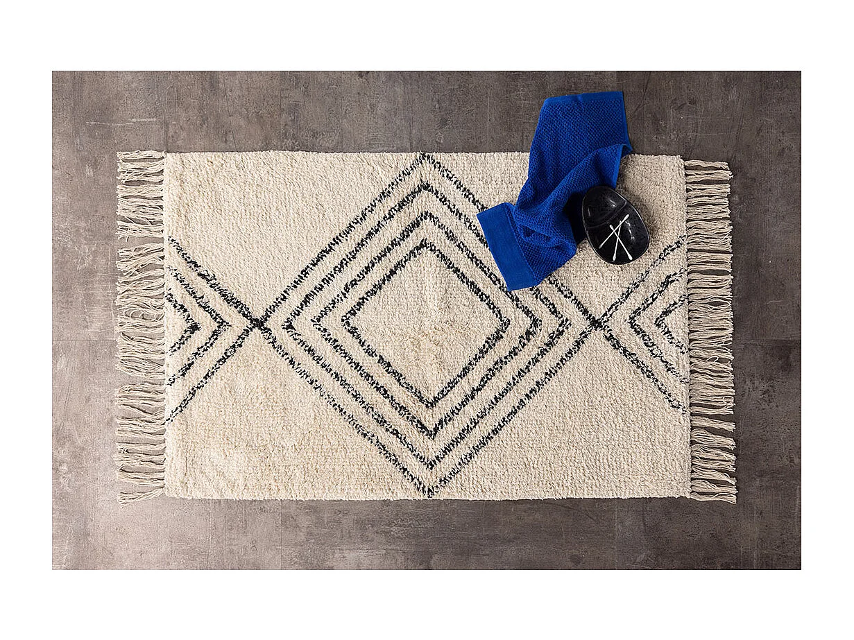 Tapis de Salle de Bain "Love" 50x80cm Naturel