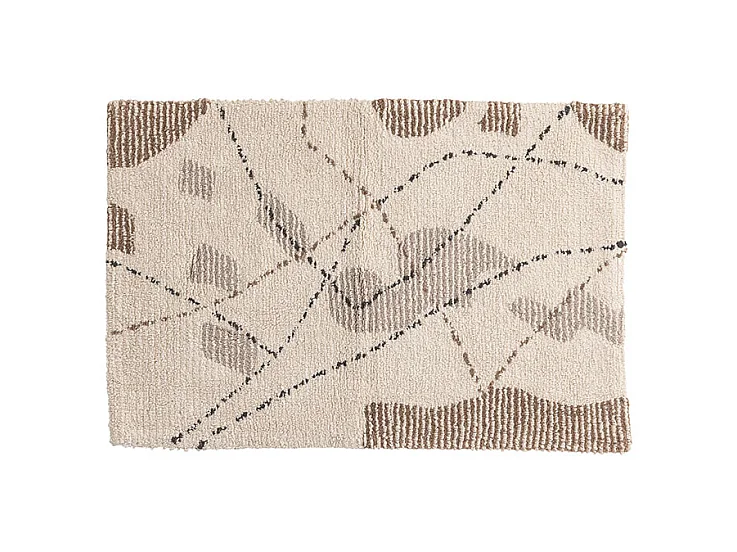 Paul badmat 90x60cm zandkleurig.