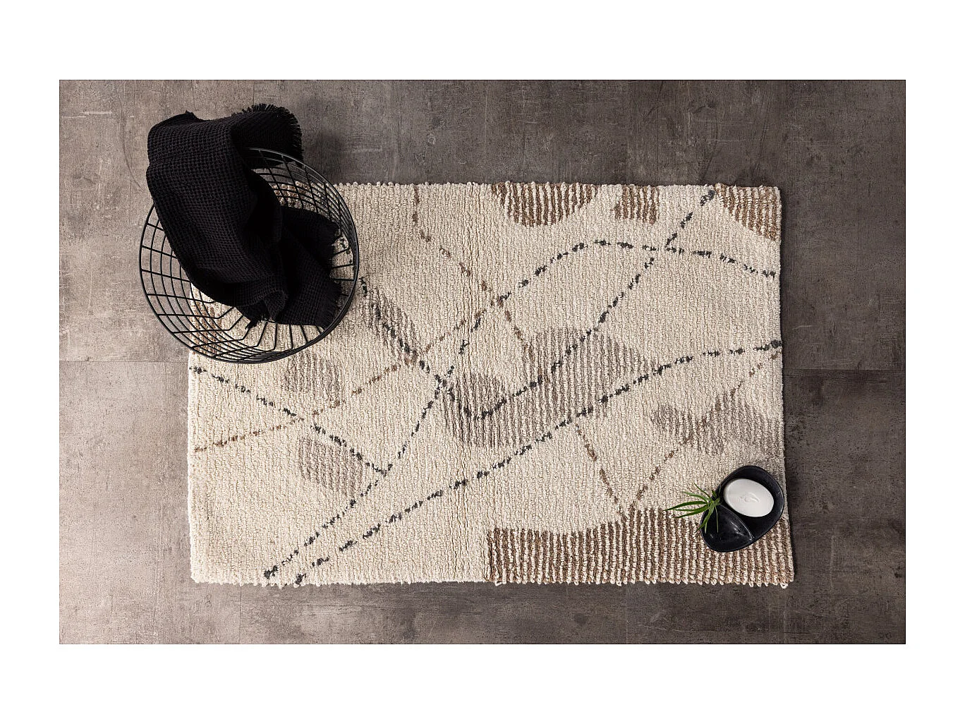 Tapis de Salle de Bain "Paul" 60x90cm Multicolore