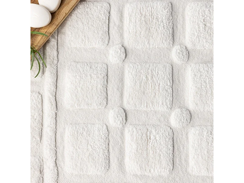 Tapis de Salle de Bain "Putte" 60x90cm Blanc