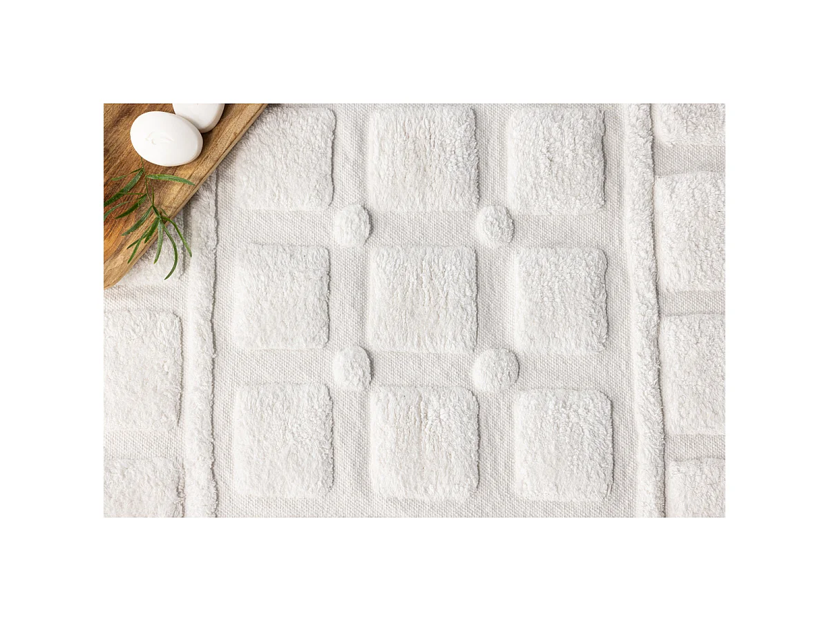 Tapis de Salle de Bain "Putte" 60x90cm Blanc